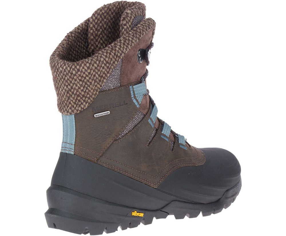 Merrell Boots Brown - Thermo Aurora 2 Mid Shell Waterproof - Womens 23GEXMCPN